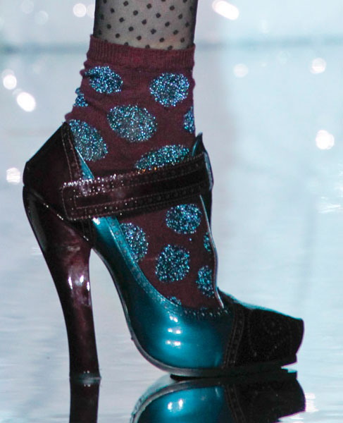 Fall 2011 Trends:Heels with Layered Socks & Tights