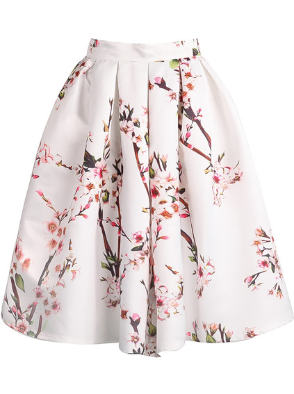 They're Everywhere: Floral Midi Skirts • Broke and Beautiful