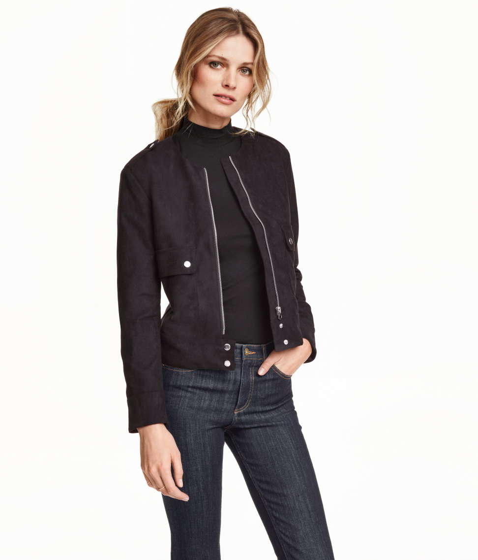 (A)DD: Black Faux Suede Jacket – Broke and Beautiful