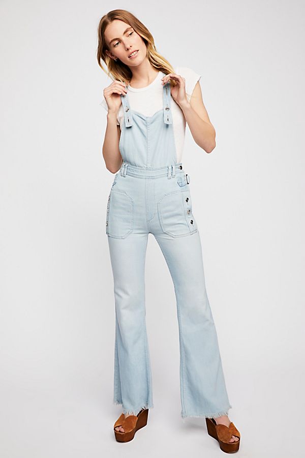 Free People Sparrow Utility Overalls Broke and Beautiful